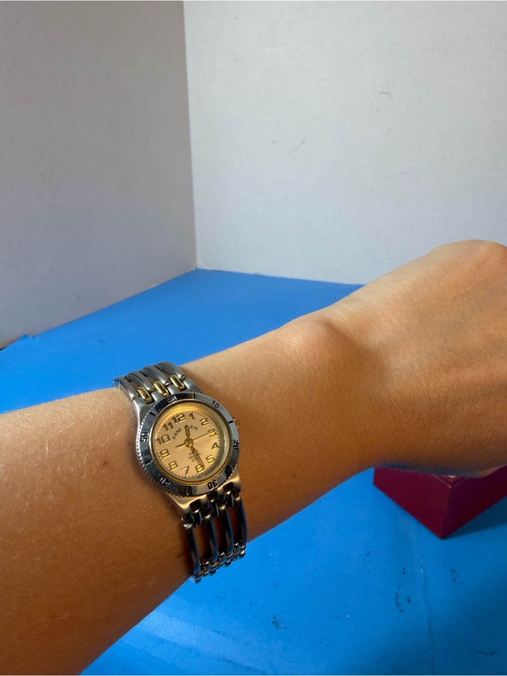 Classic Two-Tone Women's Bracelet Watch - Gold Dial